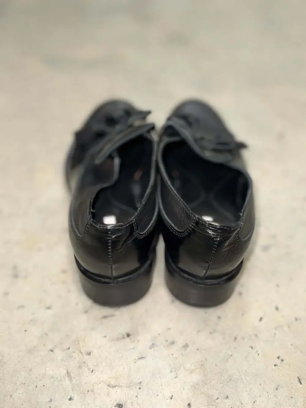 Geox D Donna Brogue F Black Leather Tassel Kiltie Loafers Size 37